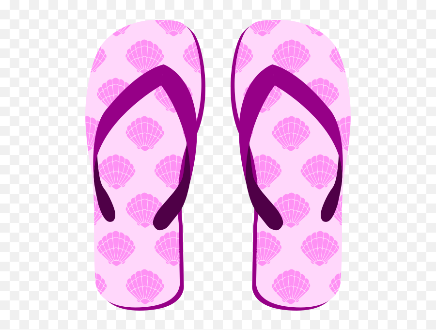 Flip Flops 2 - Purple Flip Flops Clip Art Emoji,Emoji Pants For Men