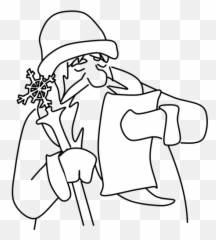Grandpa Frost Vector Graphics - Miklavž In Parkelj Pobarvanke Emoji