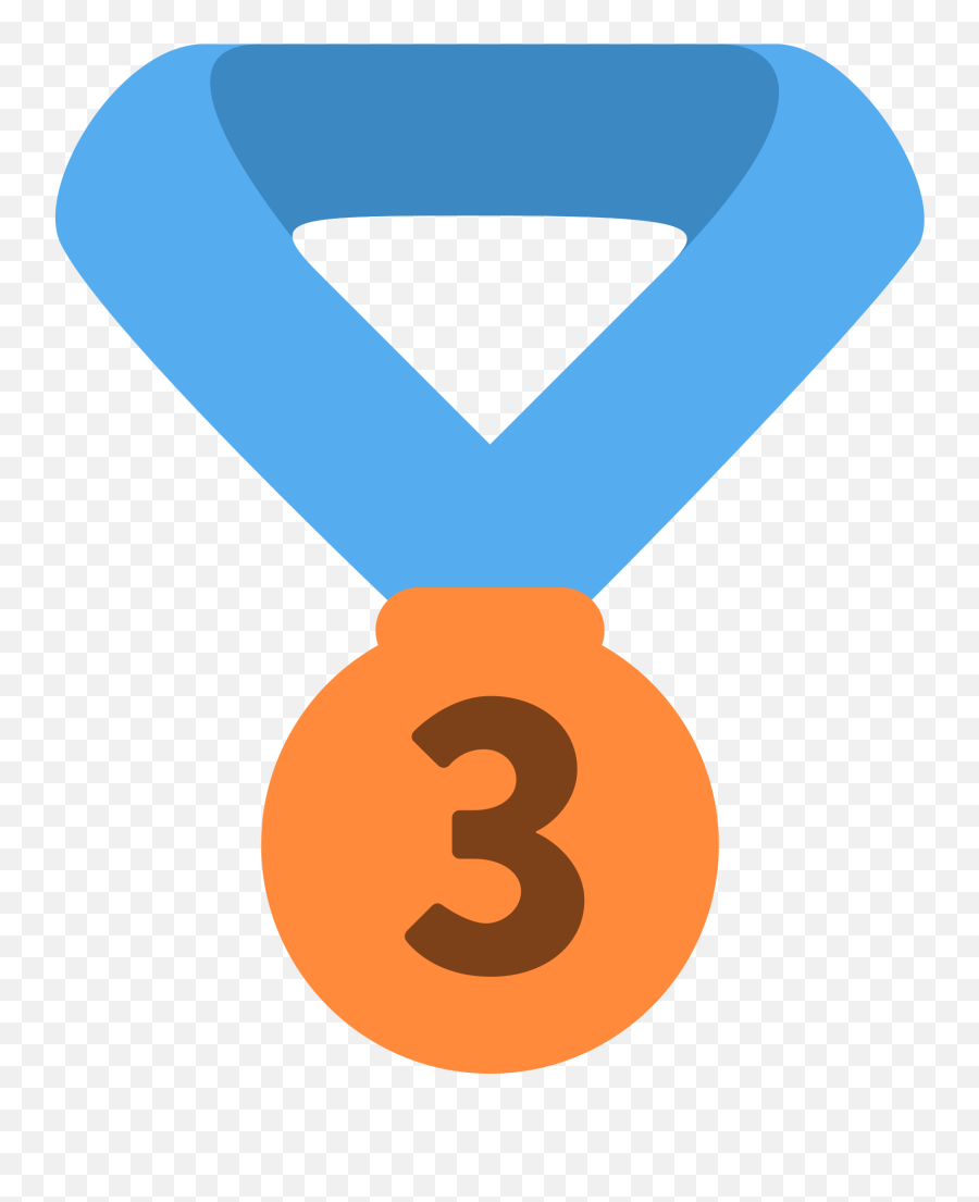Twemoji2 1f949 - 3rd Medal Emoji,B Emoji Blue