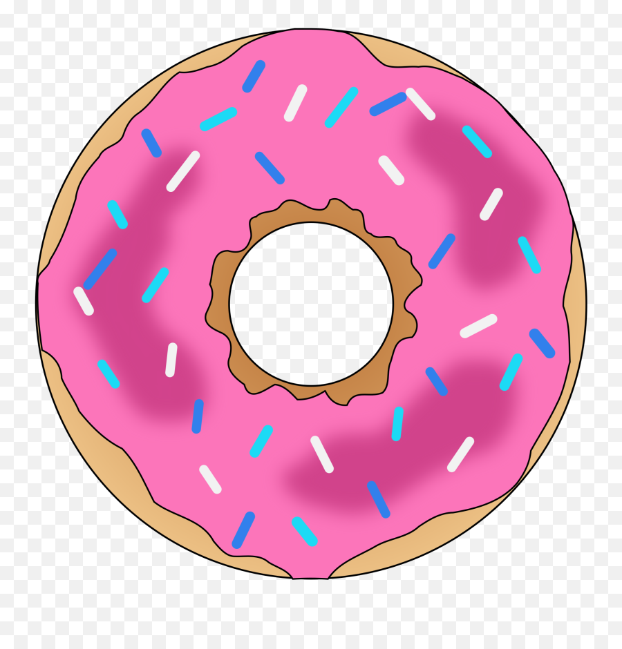 Funny Donut Clipart Png - Pink Donut Clip Art Emoji,Dunkin Donuts Emoji