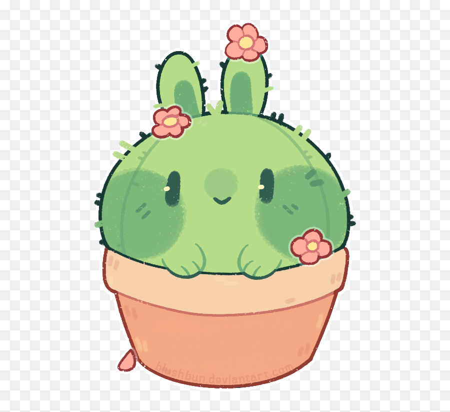 Emoji Clipart Cactus Emoji Cactus - Kawaii Cactus Drawing,Succulent Emoji
