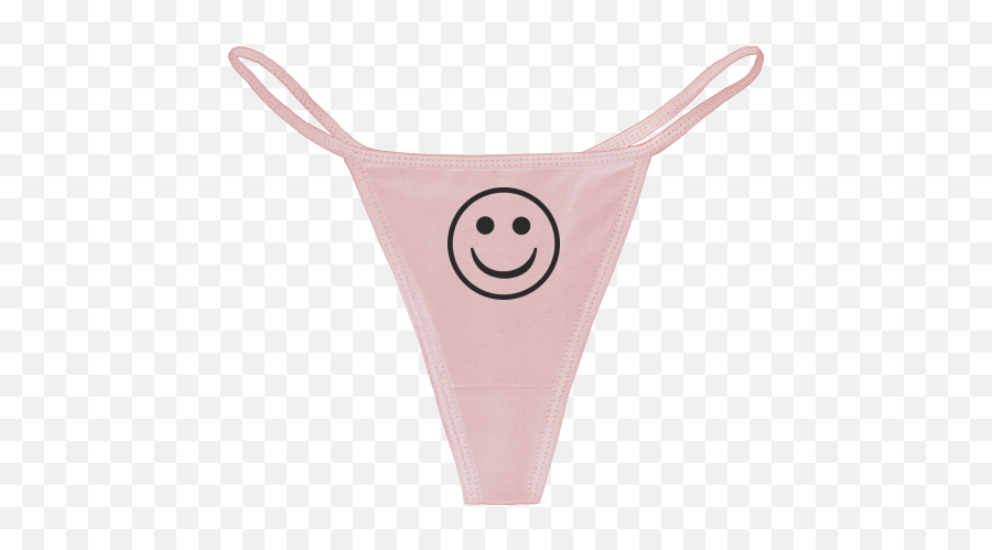 Cotton Spandex Thong Bikini - Thong Emoji,Underwear Emoticon