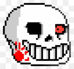 Pixilart - Undertale Sans Head Pixel Art Emoji,Disbelief Emoticon