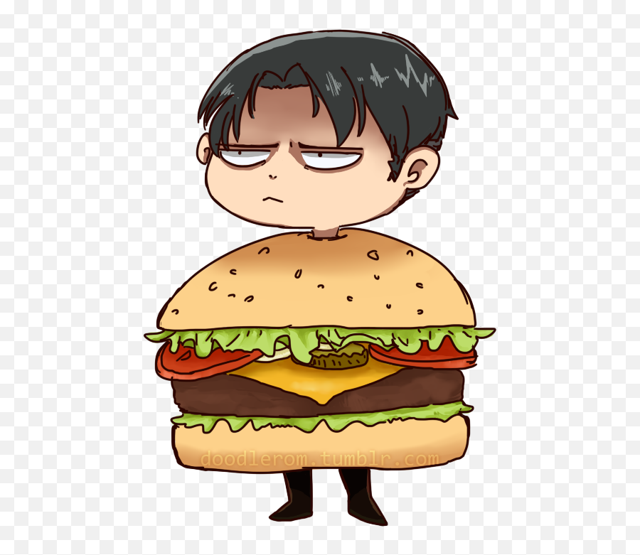 Image About Anime In Shingeki No Kyojin - Shingeki No Kyojin Burger Emoji,Levi Emoticon