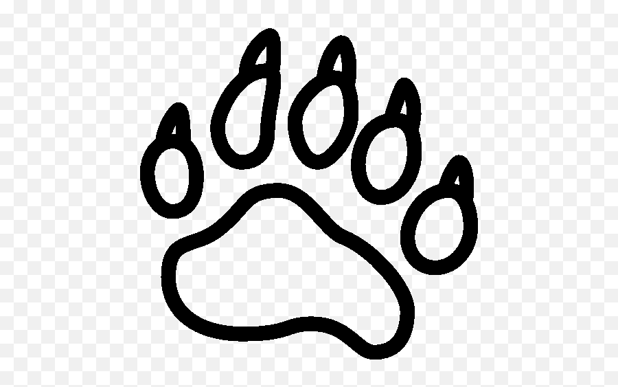 Animals Bear Footprint Icon - Bear Paw Print Transparent Emoji,Footprint Emoji