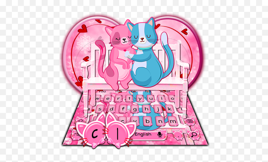 Amazoncom Pink Kitty Love Keyboard Theme Appstore For Android - Cartoon Emoji,Kitty Emojis