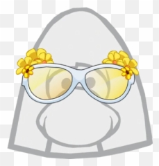 Daisy Glasses Club Penguin Online Wiki Fandom - Princess Leia Hair Clipart Emoji