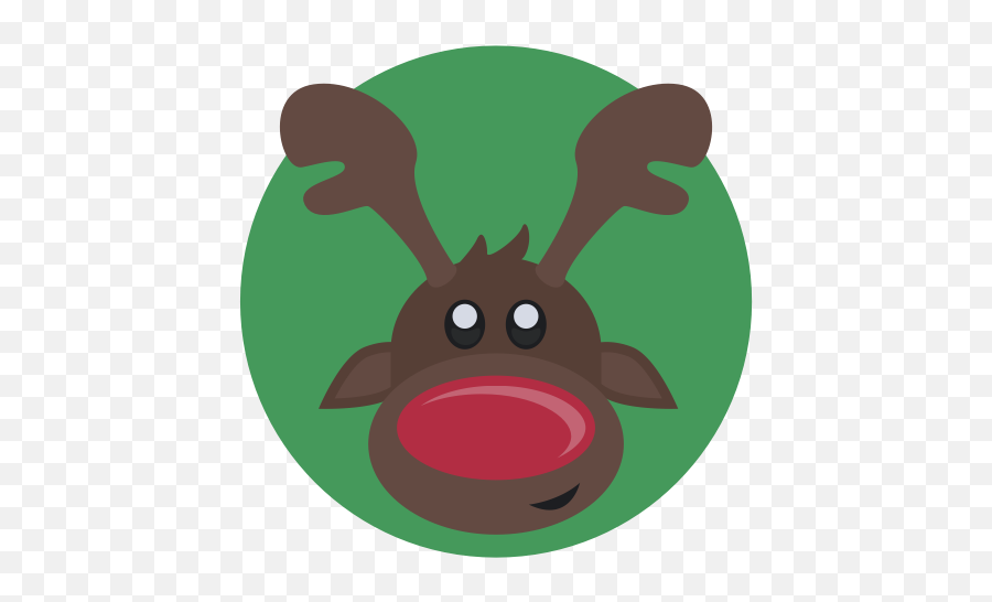 Download Free Png Red Nose Reindeer Christmas Rudolph - Rudolph The Red Nosed Reindeer Icon Emoji,Rudolph Emoji