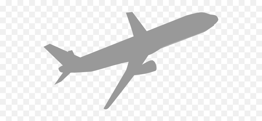 Airplane Clipart Grey - Gray Airplane Icon Png Emoji,Emoji Horse And Plane