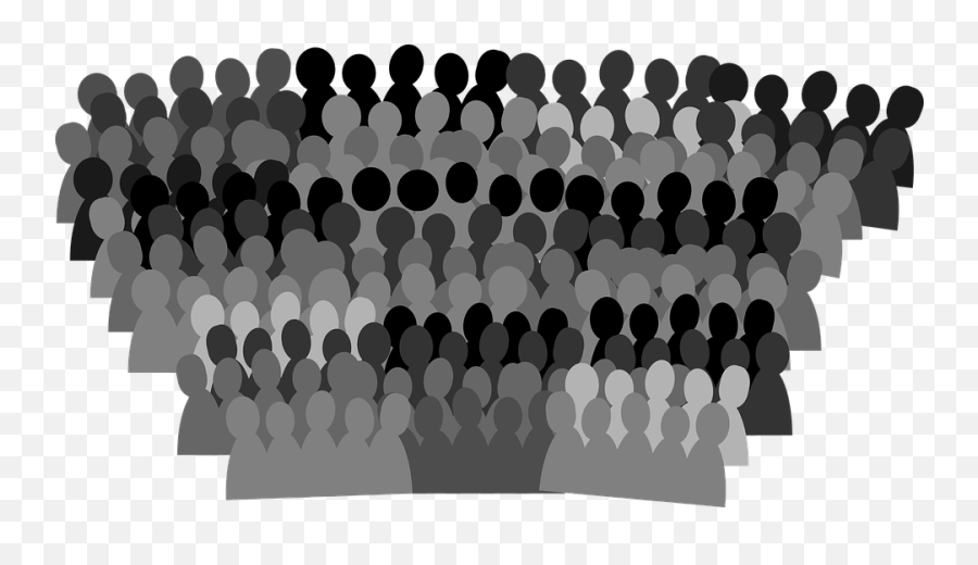 Crowd People Gray - Free Vector Graphic On Pixabay Crowd Of People Clip Art Emoji,Faceless Emoji