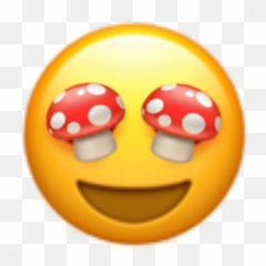 Mushroom Emoji Trippy Freetoedit - Circle