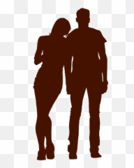 Kiss transparent PNG or SVG to Download - Couple Silhouette Holding Hands Png Emoji