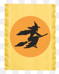 Witch On Broomstick u2013 Pretty Pasta Company Emoji