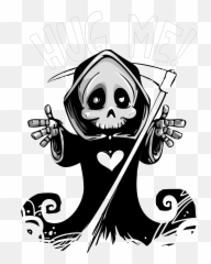 Download Hd Ghost Png Free - Cartoon Grim Reaper Emoji