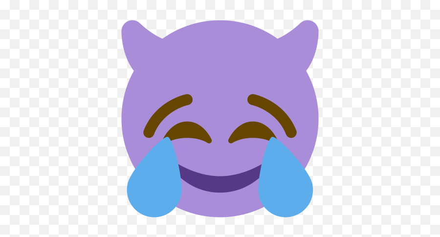 Emoji Remix On Twitter Smiling Imp Joy - Happy,Joy Emoji