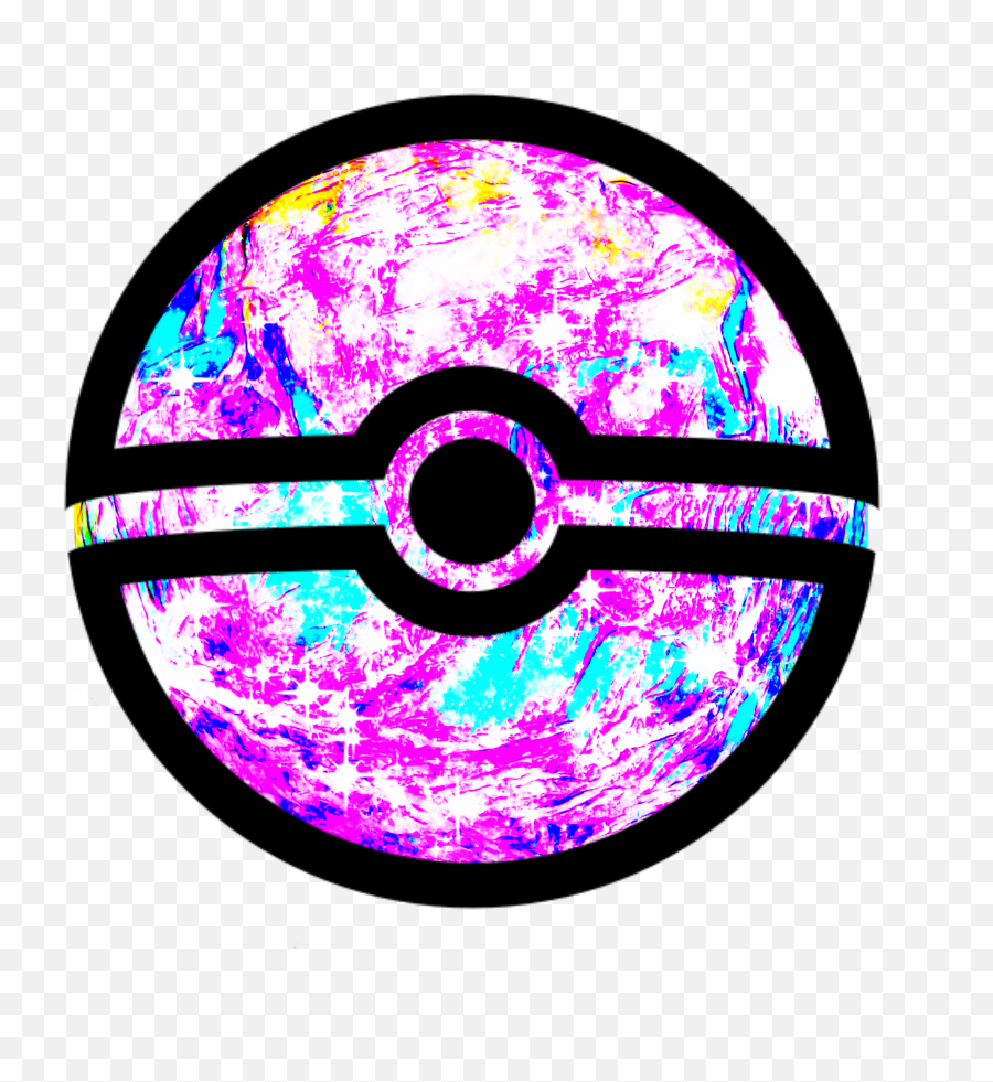 Pokemon Pokeball Colorful Pretty - Logo Pokemon Ball Svg Emoji,Pokeball Emoji