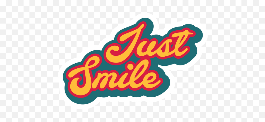 Just Smile Sticker - Sticker Mania Color Gradient Emoji,Pow Emoji