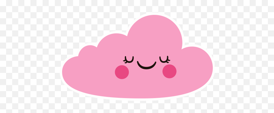 Clouds Pinkclouds Kids Sticker By - Happy Emoji,Kids Emoji