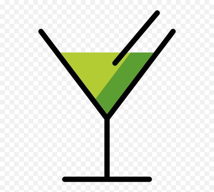 Cocktail Glass Emoji Clipart - Emoji Cocktail Png,Glass Of Water Emoji