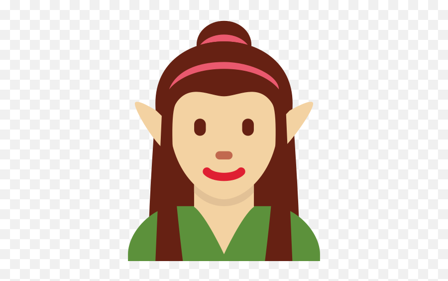 Woman Elf Emoji With Medium - Man Elf Emoji,Mouth Message Ear Emoji