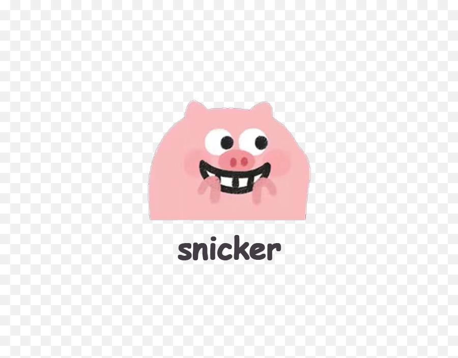 Cute Snicker Png Emoji Image,Cute