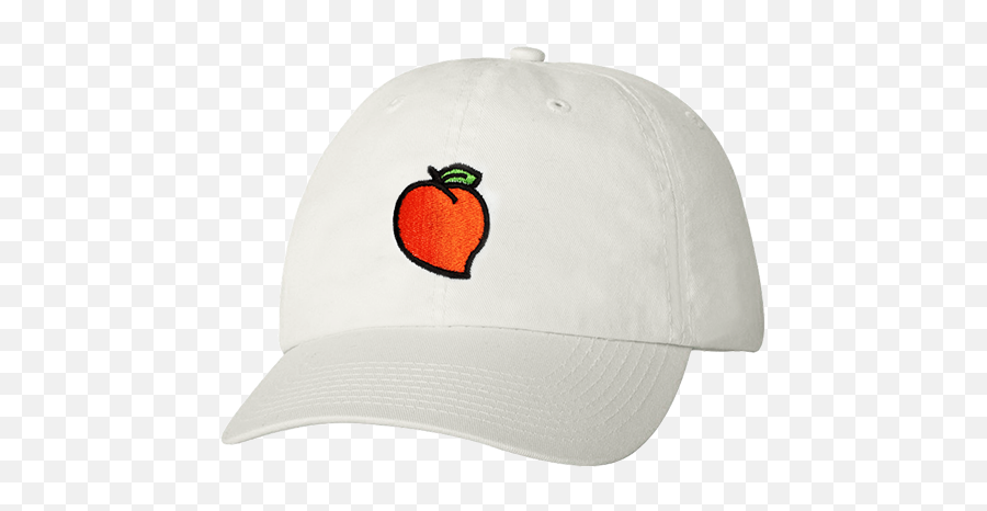 Branded Short Domain Powered - Baseball Cap Emoji,Peach Emoji Hat