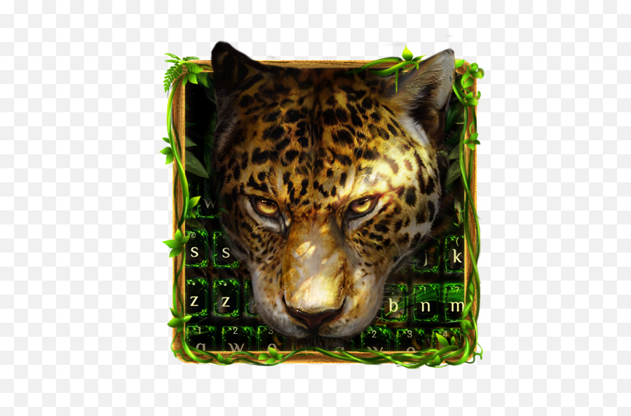 Leopard In Woodlands Keyboard - Leopard Dans La Jungle Theme Emoji,Leopard Emoji