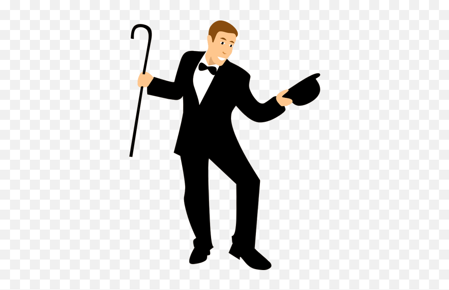 Dancer With Cane Vector Image - Man With Cane Silhouette Emoji,Pole Dancing Emoji