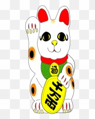 Maneki Neko A Mascot Cat Japan Emoji,Cat Japanese Emoji