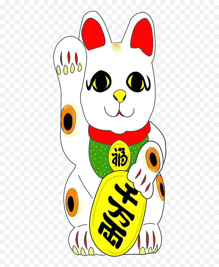 Maneki Neko A Mascot Cat Japan Emoji,Cat Japanese Emoji
