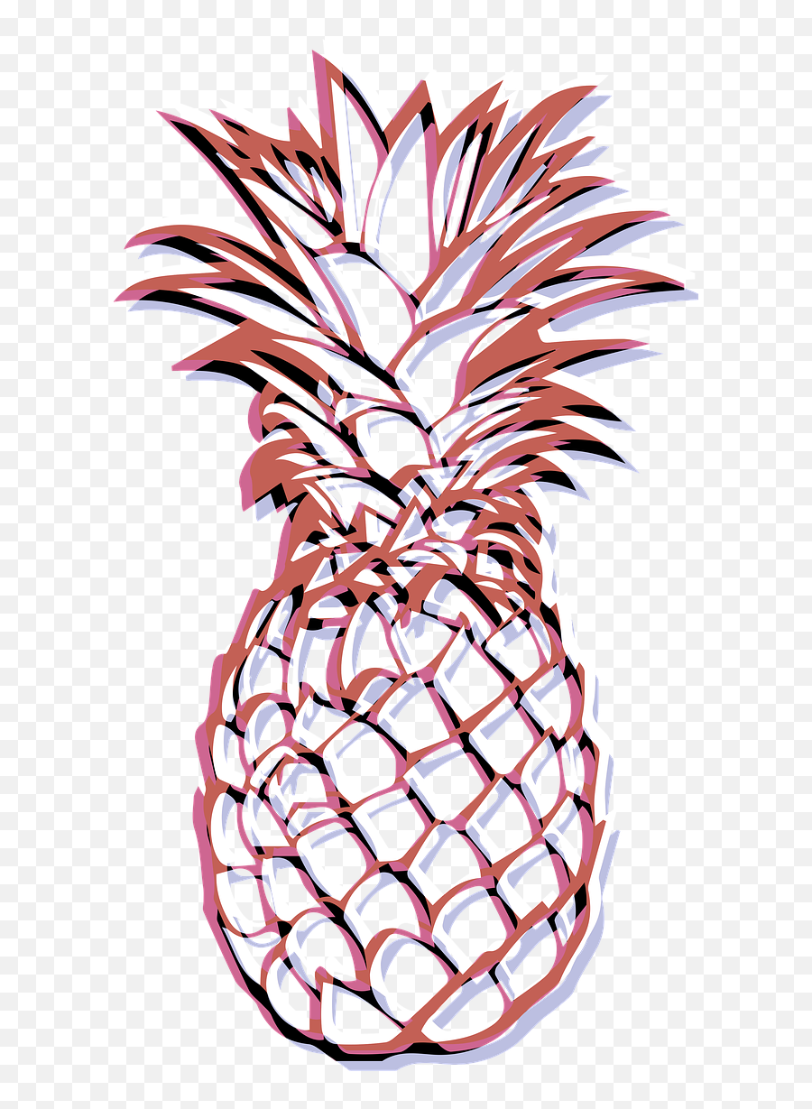 White Pineapples Fruits Yellow Green - Outline Picture Of Pineapple Emoji,Flag Honey Plant Emoji