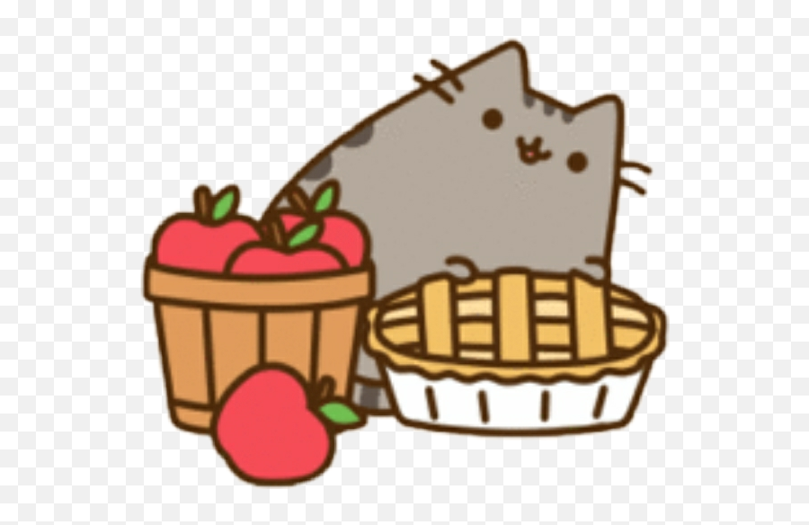 Apple Pie Sticker Challenge - Cute Wallpaper For Ipad Pusheen Emoji,Apple Pie Emoji