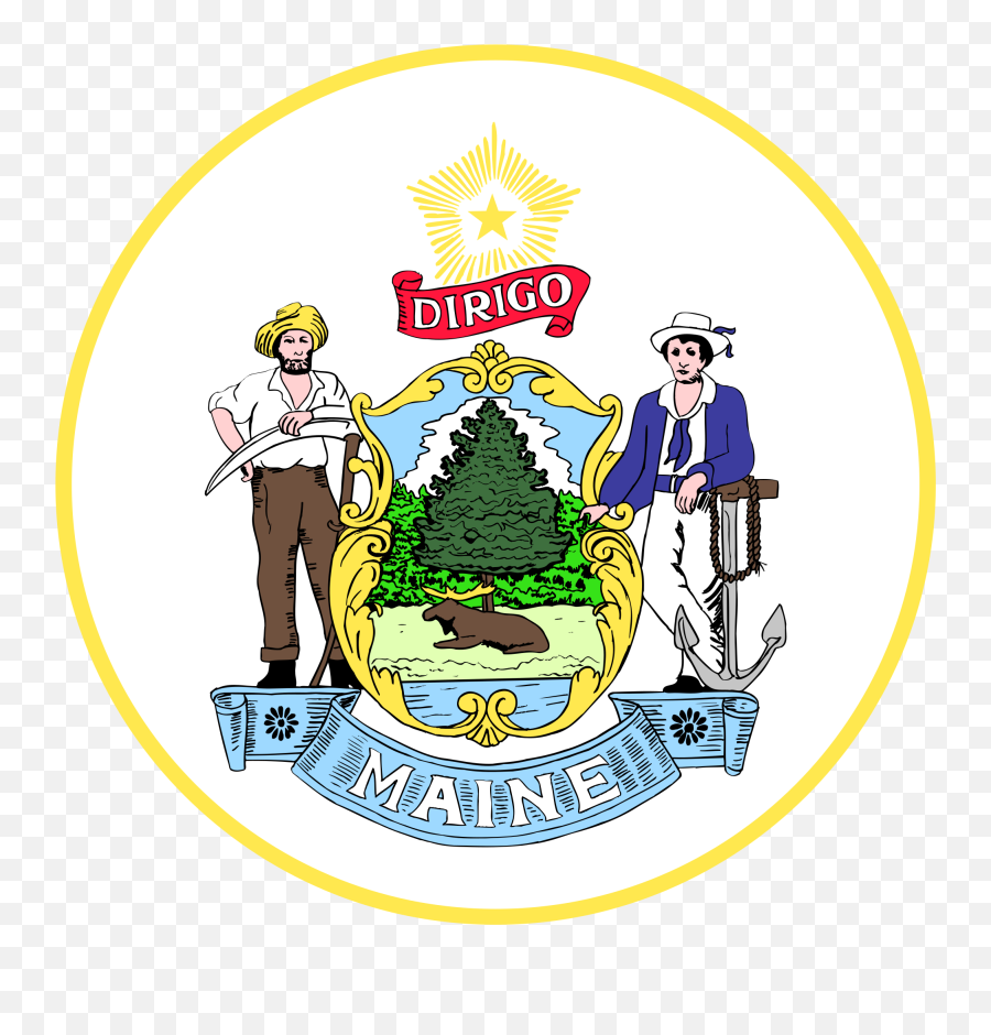 2010 Maine Gubernatorial Election - Maine State Seal Vector Emoji,Go Sms Emojis