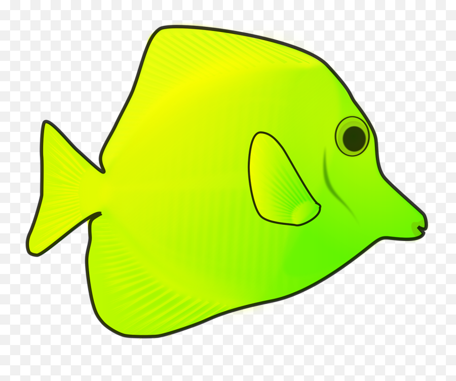 Animal Ocean Yellow Fish Free Vector - Coral Reef Fish Emoji,Fish And Horse Emoji