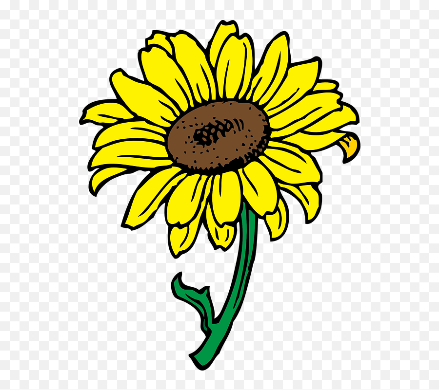 Free Sunflower Flower Illustrations - Sunflower Flower Clip Art Emoji,Sunflower Emoji