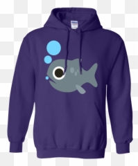 Fish Blowing Bubbles Emoji Hoodie