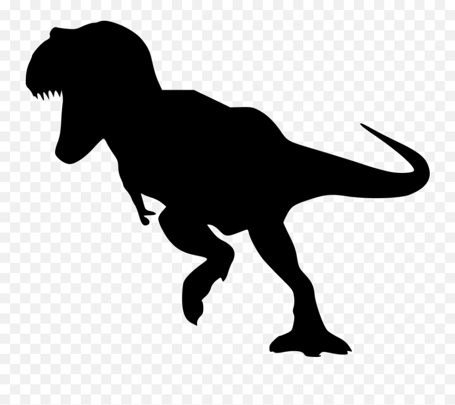 Silhouette Dinosaur Dino - Transparent Dinosaur Silhouette Png Emoji,T Rex Emoji