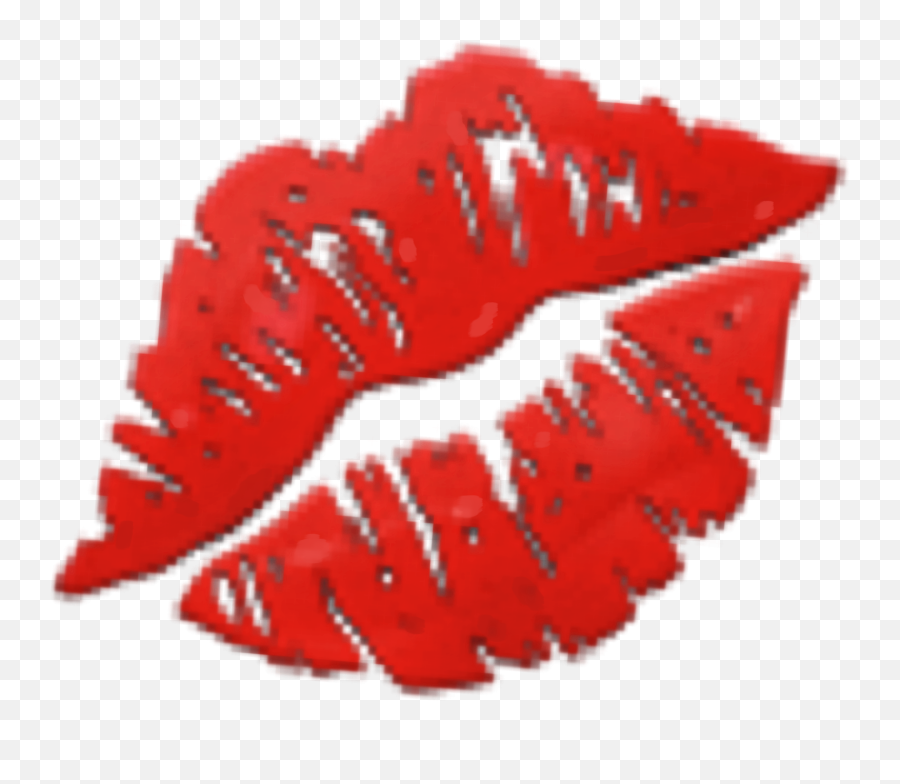 Kiss Emoji Emojisstickers Red Lips Lipsred Bisou Redaes - Transparent Background Kisses Emoji Png,Lips Emoji