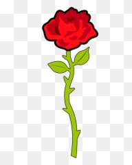 Single Rose Png Clipart Transparent Background Image Free - Transparent Background Flower Png Clipart Emoji,Rose Emoji Png