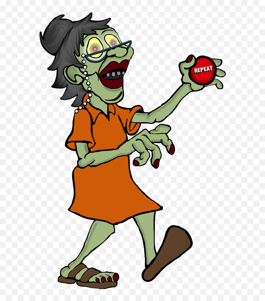 Teacher Zombie Clipart - Zombie Clipart Emoji,Zany Emoji