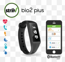 Striiv Fusion Bio2 Plus Activity Tracker u0026 Smartwatch with 3 - Emoji