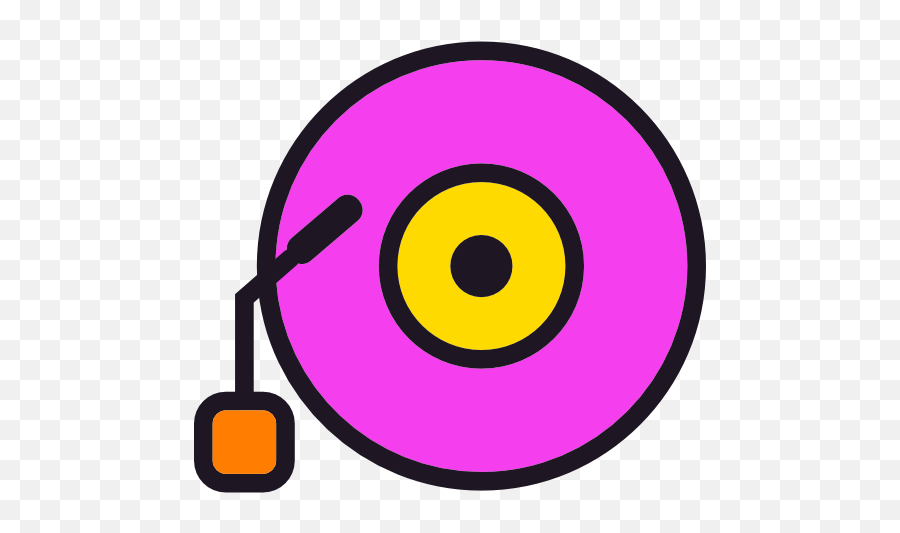 Vinyl Record Icon At Getdrawings Free Download - Icon Red Cross Png Emoji,Record Player Emoji