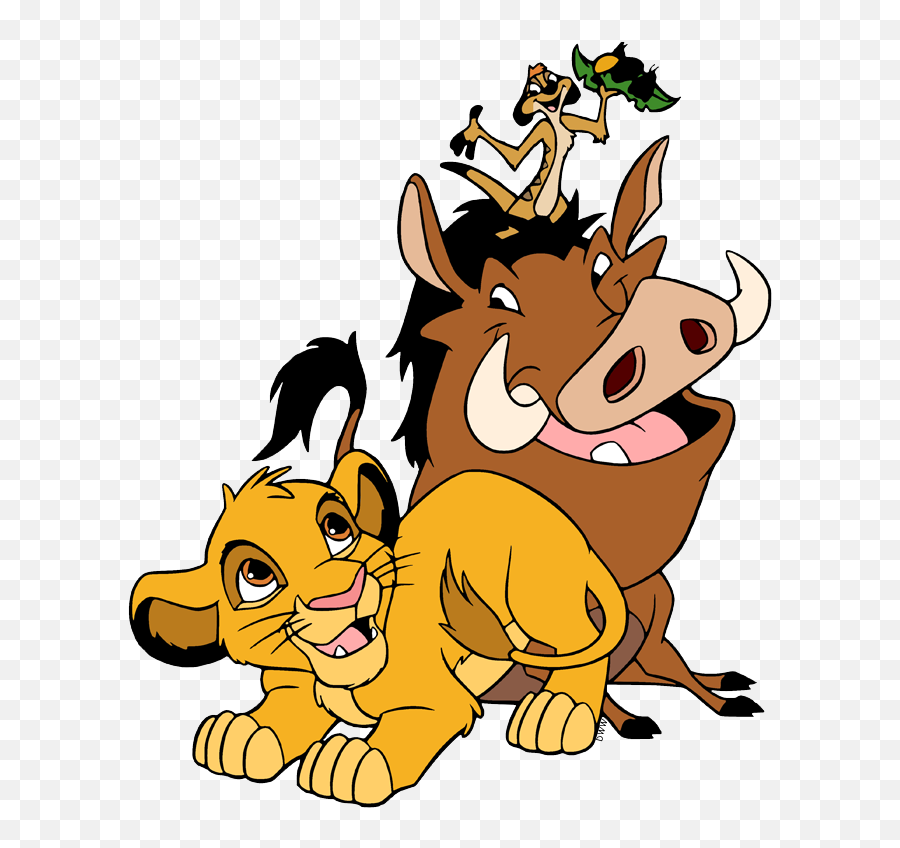 Clipart Lion King Simba Timon And Pumbaa - Simba Pumba I Timon Emoji,Simba Emoji