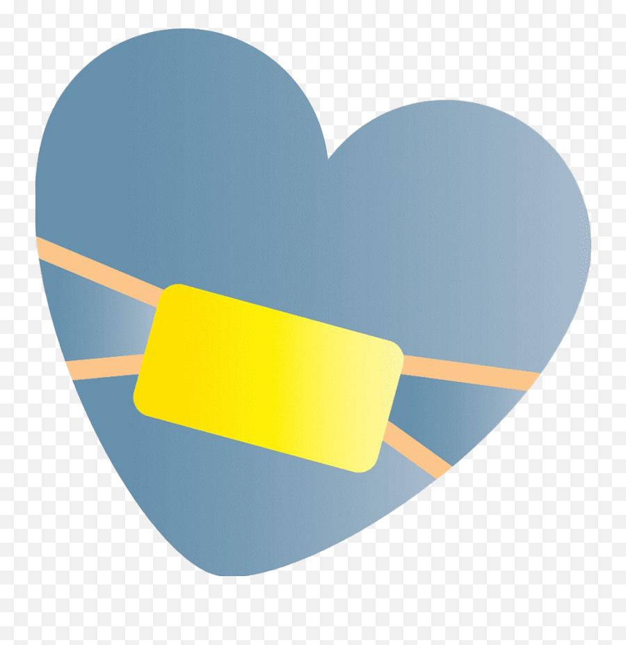 Download Mask Emoji Png Image Download - Heart With Mask,Watermelon Emojis