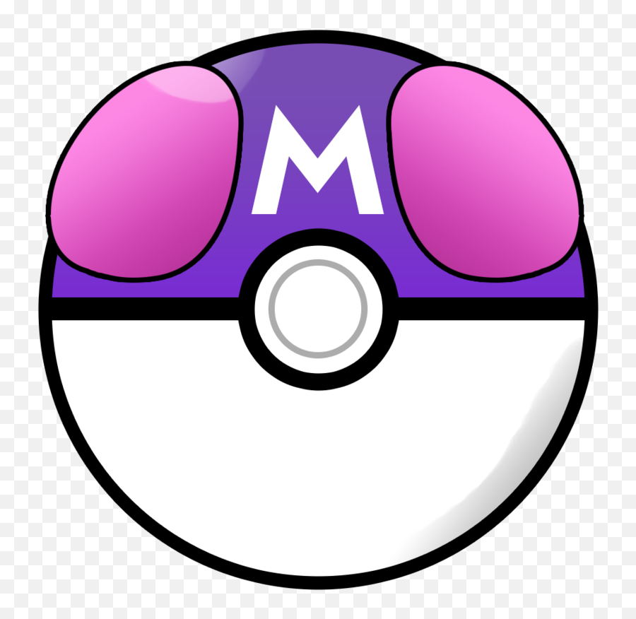Pokemon Master Ball Png Transparent Png - Transparent Background Pokeball Master Ball Emoji,Pokeball Emoji