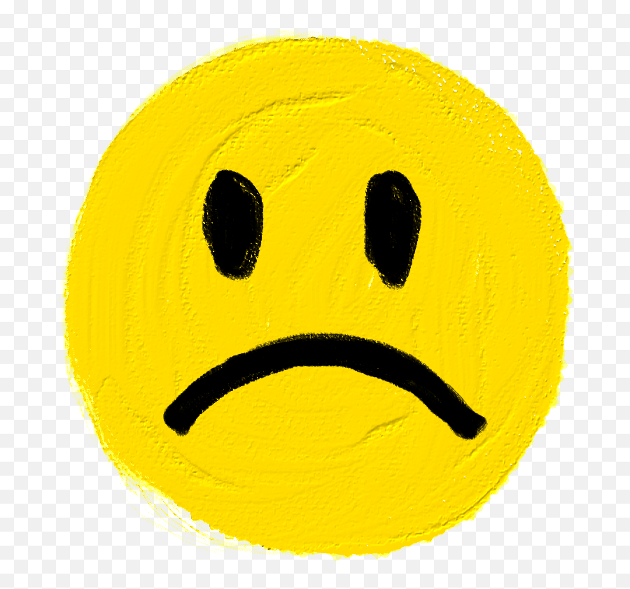 Sad Unhappy Emoji Emotions People Sign Sticker Watercol - Sad Pictures Of Emotions,Emoji Face Painting