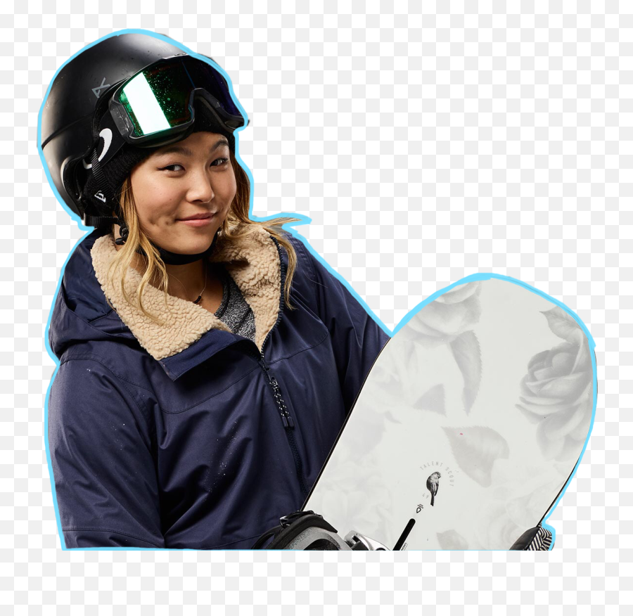 Trending - Chloe Kim Snowboard Helmet Emoji,Snowboard Emoji