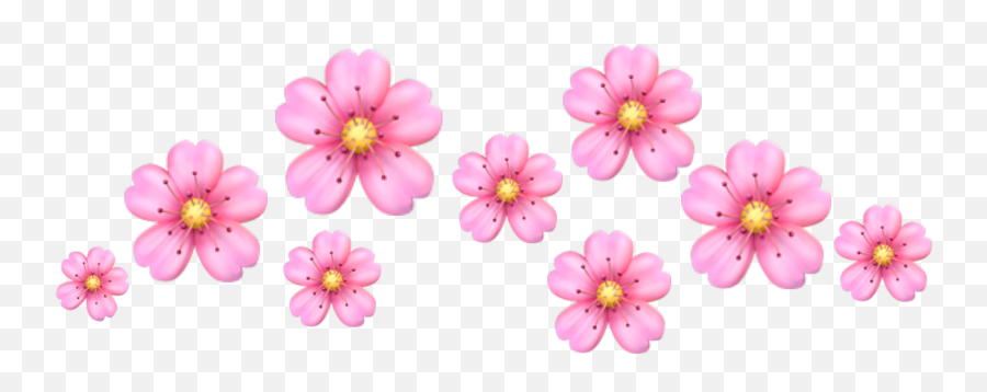 Crown Tumblr Flower Flowers Sticker By Mihaelazm - Girly Emoji,Flower Emoji Tumblr