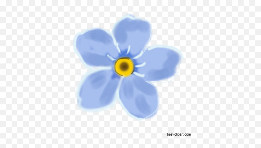 Free Watercolor Flowers Branches And - Blue Floral Watercolor Transparent Emoji,Blue Flower Emoji