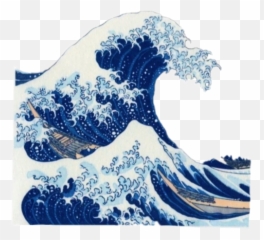 Ocean Oceanwave Wave Sea Blue Beach - Great Wave Off Kanagawa Oki Nami From The Series Views Of Mount Fuji Emoji,Ocean Wave Emoji